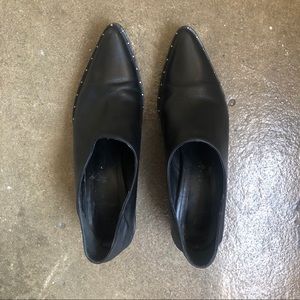 FREDA SALVADOR CRESCENT Leather Heel Mule